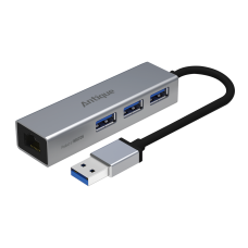 USB3.0 3PORT HUB +1000MBPS LAN (Refurbished)